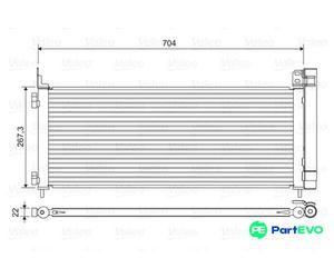VALEO AIR CONDITIONING CONDENSER 822619 FOR TOYOTA