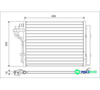 VALEO AIR CONDITIONING CONDENSER 822629 FOR HYUNDAI