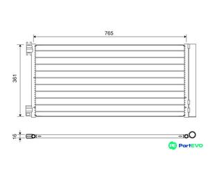 VALEO AIR CONDITIONING CONDENSER 822637
