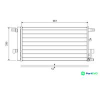 VALEO AIR CONDITIONING CONDENSER 822650 FOR AUDI