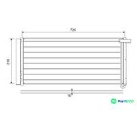 VALEO AIR CONDITIONING CONDENSER 822652 FOR PORSCHE