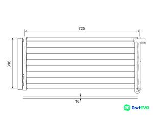 VALEO AIR CONDITIONING CONDENSER 822652 FOR PORSCHE