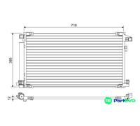 VALEO AIR CONDITIONING CONDENSER 822658 FOR TOYOTA