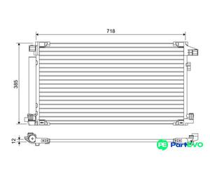 VALEO AIR CONDITIONING CONDENSER 822658 FOR TOYOTA