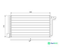 VALEO AIR CONDITIONING CONDENSER 822727 FOR FORD
