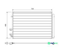 VALEO AIR CONDITIONING CONDENSER 822729