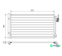 VALEO AIR CONDITIONING CONDENSER 822731 FOR LAND ROVER