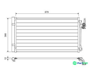 VALEO AIR CONDITIONING CONDENSER 822731 FOR LAND ROVER