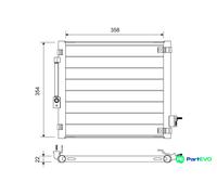 VALEO AIR CONDITIONING CONDENSER 822759 FOR TESLA