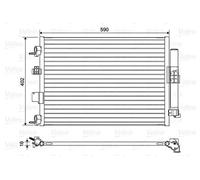VALEO Air Conditioning Condenser Fits FORD C-Max Focus Grand Transit 1828970
