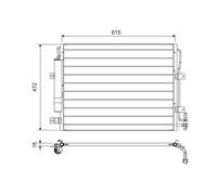 Valeo Air Conditioning Condenser fits Land Rover