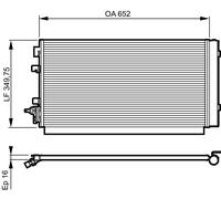 VALEO Air Conditioning Condenser Fits RENAULT Fluence Grand Megane 921000294R