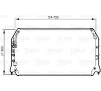 VALEO Air Conditioning Condenser Fits TOYOTA Camry Tourismo Saloon 8846006061