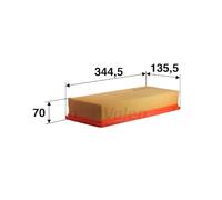 VALEO 585001 Air Filter Engine Filters Excellent Filtration Properties, Longlife Capacity, Exact and Easy Fit