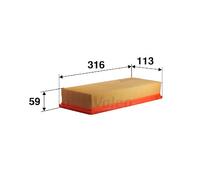 VALEO Engine Air Filter Fits CITROEN Berlingo PEUGEOT Partner SUZUKI 993258