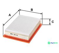 VALEO AIR FILTER 585110 FOR FORD SEAT VW