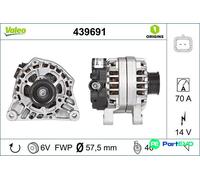 VALEO ALTERNATOR 439691 FOR CITROËN PEUGEOT