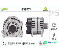 VALEO ALTERNATOR 439774 FOR PORSCHE VW