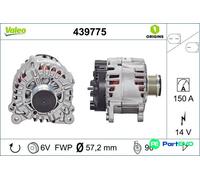 VALEO ALTERNATOR 439775 FOR AUDI