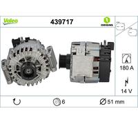 Valeo Car Alternator 12V fits Mercedes-Benz