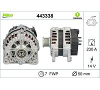 Valeo Alternator 443338-230 Amp - 7 Grooves - 14 V