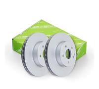 Valeo Box of 2 Coated Brake Discs 673486, Front Axle | Vented Discs, Valeo Quality, Tested to Ensure Durability and Optimal Performance