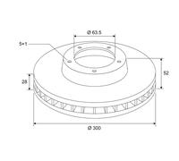 VALEO - Oiled brake disc - 197055 - Box of 1 ventilated disc - Front axle - Similar to OE design and quality - Valeo, Braking expert since 1923