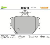 VALEO 302015 Brake pad set