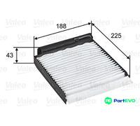 VALEO CABIN AIR FILTER 698753 FOR NISSAN RENAULT DACIA