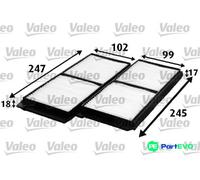 VALEO CABIN AIR FILTER 715642 FOR FORD MAZDA