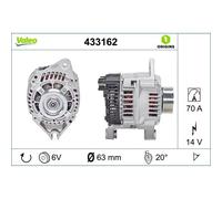 Valeo Car Alternator 12V fits Citroën Berlingo First 1996-2003 1.8 1.9