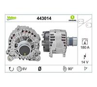 Valeo Alternator 443014-180 Amp - 6 Grooves - 14 V