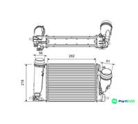 VALEO CHARGE AIR COOLER 816759 FOR RENAULT