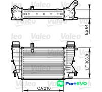 VALEO CHARGE AIR COOLER 818251 FOR RENAULT