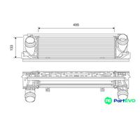 VALEO CHARGE AIR COOLER 818261 FOR BMW