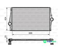 VALEO CHARGE AIR COOLER 818280 FOR VOLVO