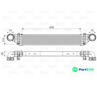 VALEO CHARGE AIR COOLER 818337 FOR MERCEDES-BENZ