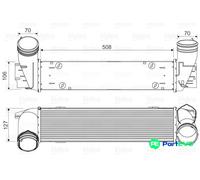 VALEO CHARGE AIR COOLER 818342 FOR BMW