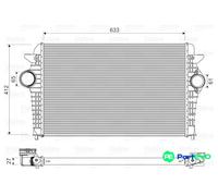 VALEO CHARGE AIR COOLER 818344 FOR FORD SEAT VW
