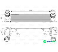 VALEO CHARGE AIR COOLER 818553 FOR BMW
