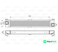 VALEO CHARGE AIR COOLER 818569