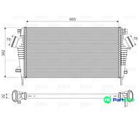 VALEO CHARGE AIR COOLER 818603 FOR OPEL SAAB VAUXHALL