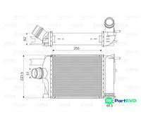 VALEO CHARGE AIR COOLER 818609 FOR RENAULT DACIA