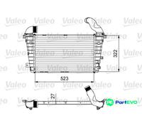 VALEO CHARGE AIR COOLER 818615 FOR OPEL VAUXHALL