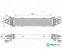 VALEO CHARGE AIR COOLER 818616 FOR MERCEDES-BENZ