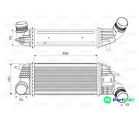 VALEO CHARGE AIR COOLER 818620 FOR CITROËN PEUGEOT
