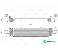 VALEO CHARGE AIR COOLER 818631 FOR MERCEDES-BENZ