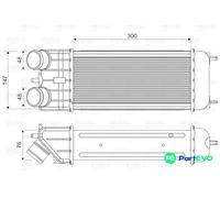 VALEO CHARGE AIR COOLER 818663 FOR CITROËN PEUGEOT