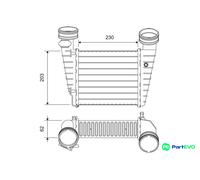 VALEO CHARGE AIR COOLER 818720 FOR SKODA VW