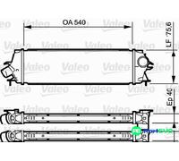 VALEO CHARGE AIR COOLER 818771
